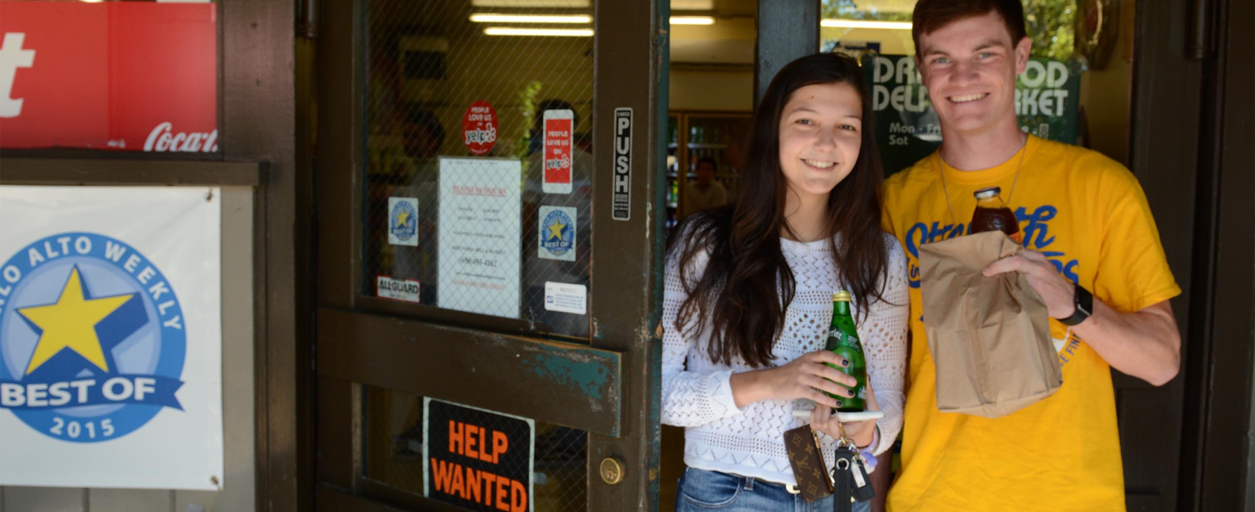 Students form Stanford and Menlo Park High School love coming to pick up their TO-GO sandwiches!